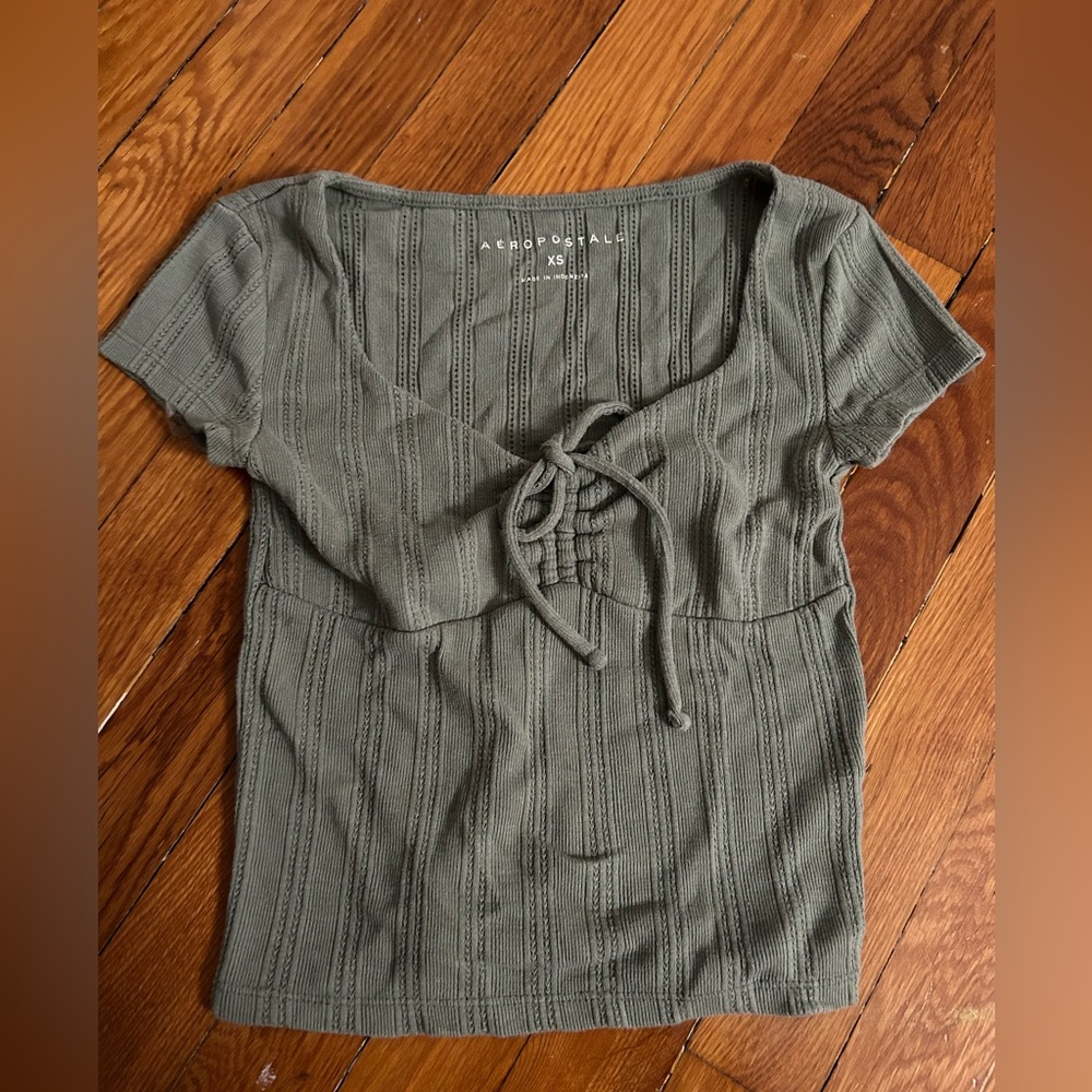 Aeropostale dark green cami top
